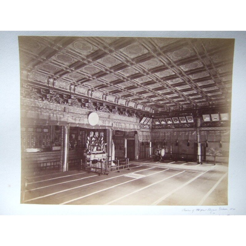 画像1: 明治・白黒　古写真　日光　東照宮内院　20×26cm