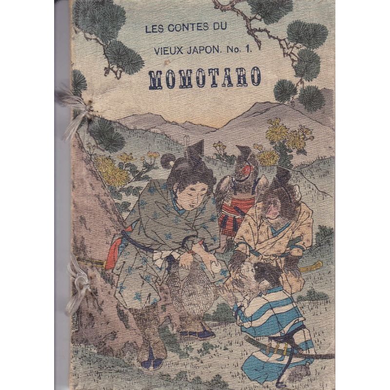 画像1: ちりめん本・仏文・日本昔話第１　桃太郎 Les contes du vieux Japon No.1 MOMOTARO エブラル訳