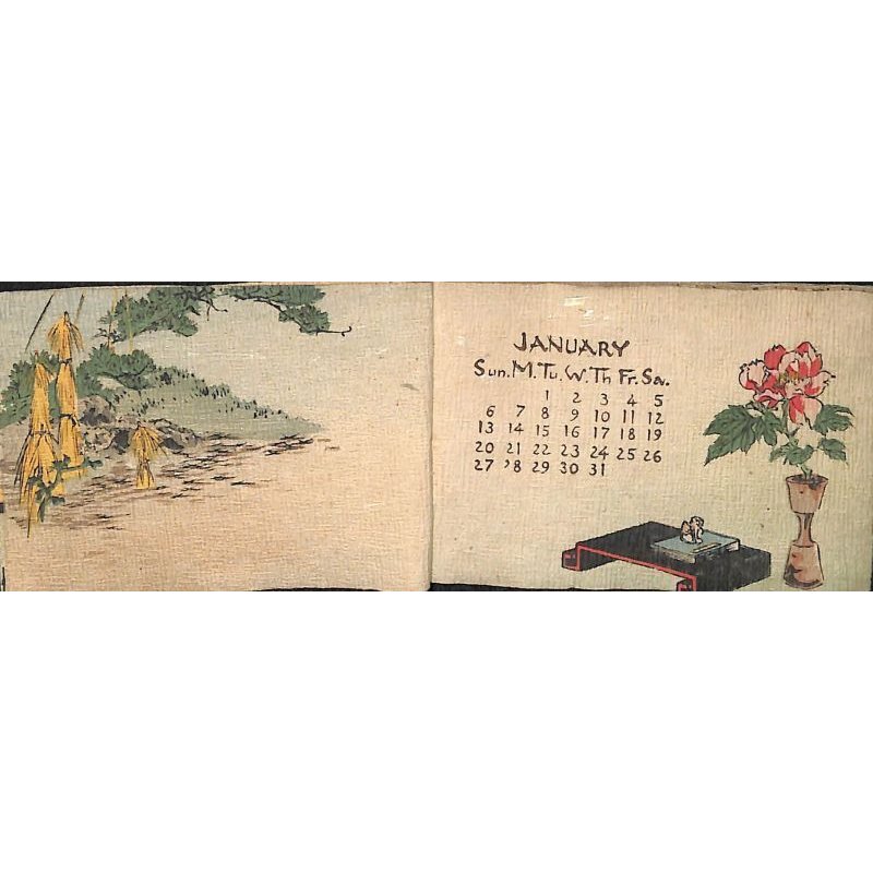 画像3: ちりめん本　ミニ版・1924年カレンダー( Calendar for 1924)  5.3×8.2cm 9丁