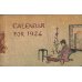 画像1: ちりめん本　ミニ版・1924年カレンダー( Calendar for 1924)  5.3×8.2cm 9丁 (1)