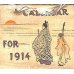 画像1: ちりめん本　ミニ版　1914年カレンダー（Calendar for 1914）4.5×5.3cm 14丁 (1)